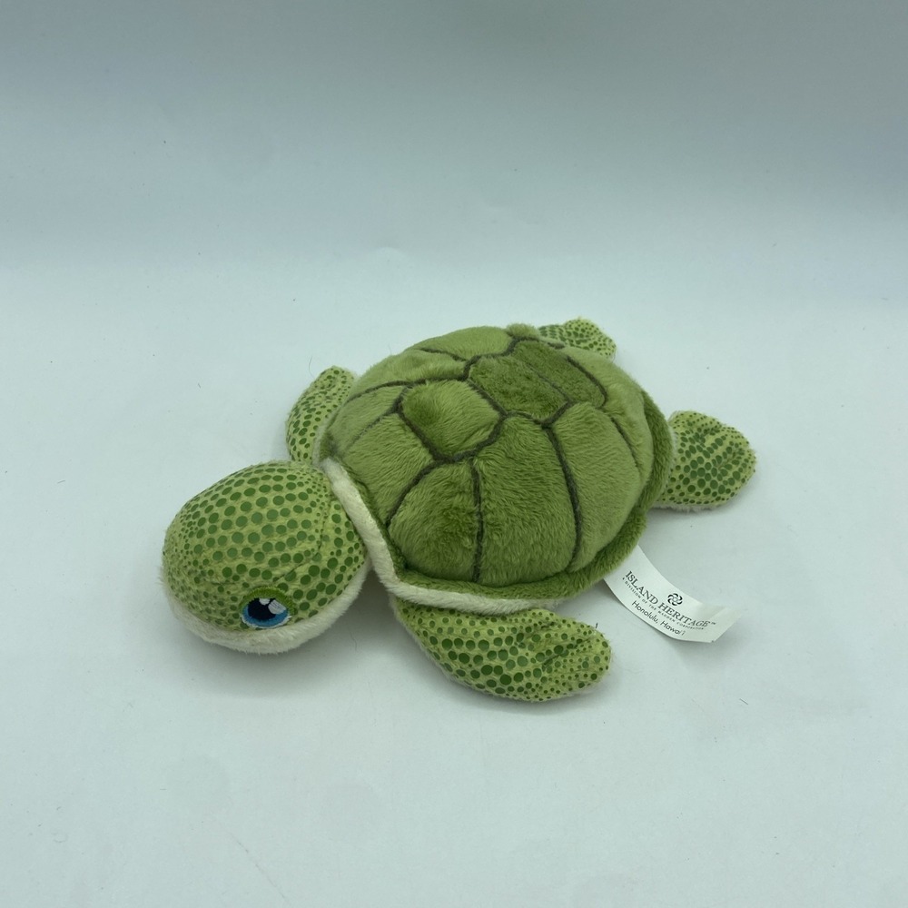 Island Heritage 7" Green Sea Turtle Honolulu Hawaii Stuffed Animal Plush